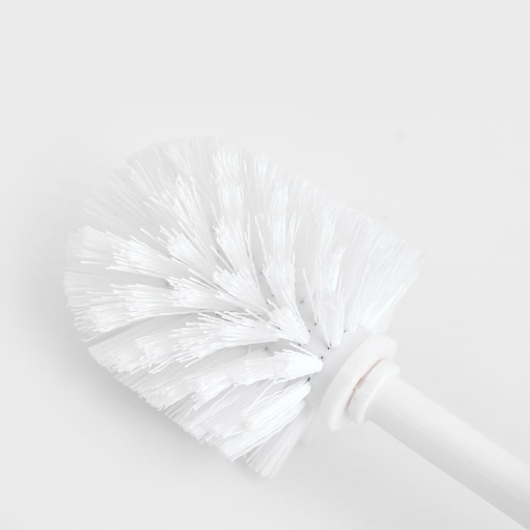 Opulence Ribbed Stainless Steel Toilet Brush Holder