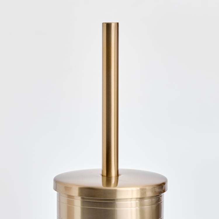 Opulence Ribbed Stainless Steel Toilet Brush Holder