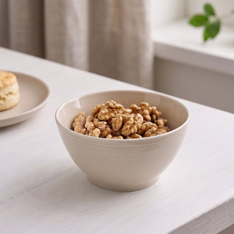 Nesta HG Porcelain Ribbed Cereal Bowl - 600ml