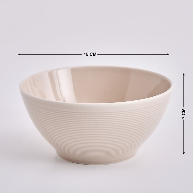 Nesta HG Porcelain Ribbed Cereal Bowl - 600ml