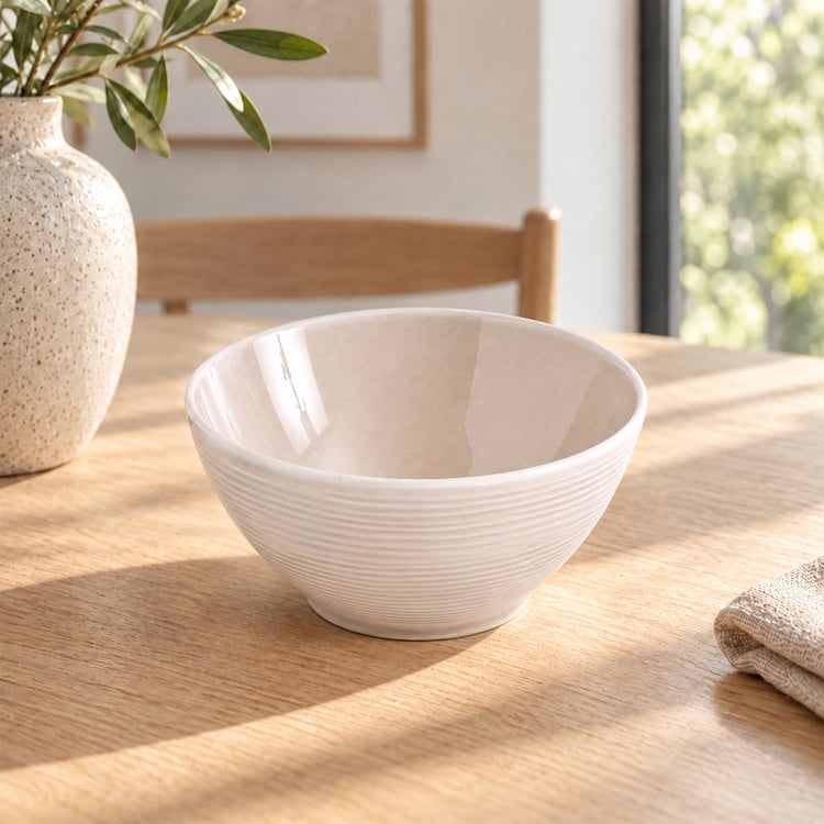 Nesta Porcelain Striped Katori - 300ml