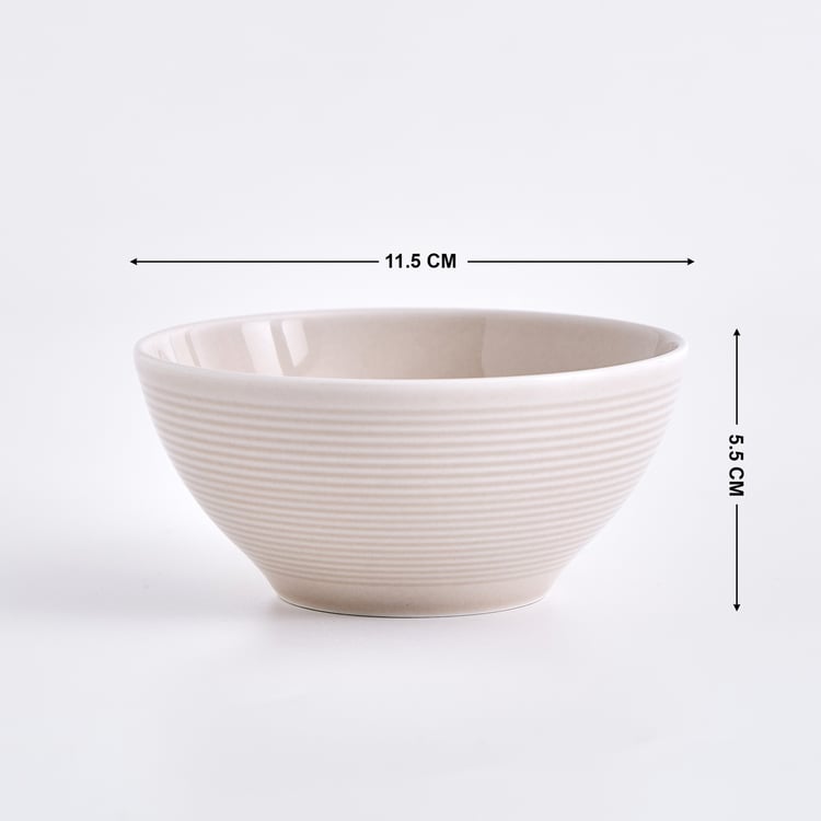 Nesta Porcelain Striped Katori - 300ml