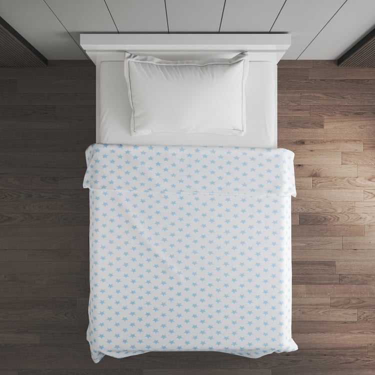 Corsica Slate Kids Star Print Single Blanket