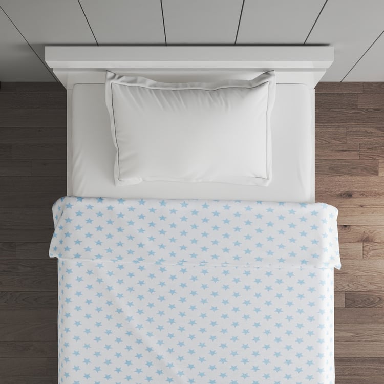Corsica Slate Kids Star Print Single Blanket
