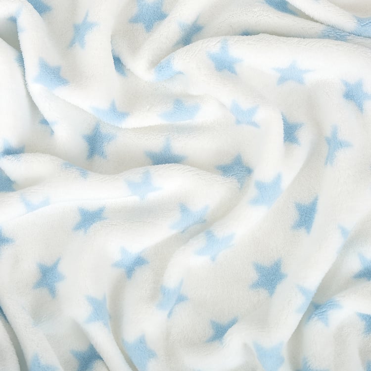 Corsica Slate Kids Star Print Single Blanket