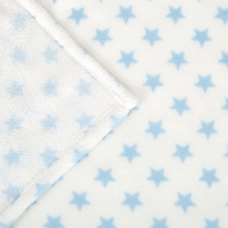 Corsica Slate Kids Star Print Single Blanket