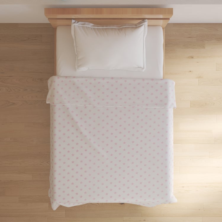 Corsica Slate Kids Heart Print Single Blanket