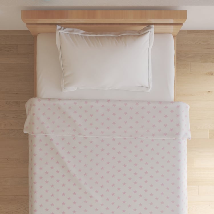 Corsica Slate Kids Heart Print Single Blanket