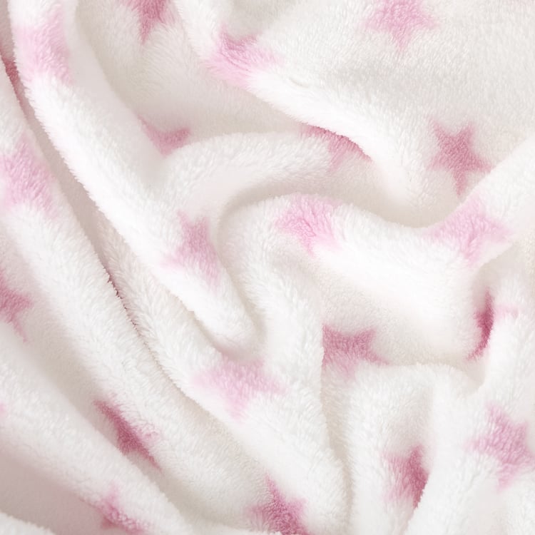 Corsica Slate Kids Heart Print Single Blanket