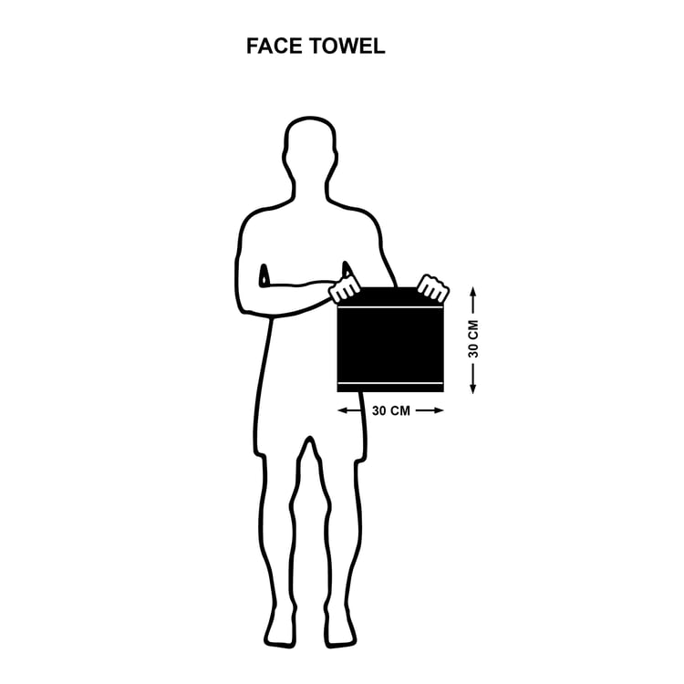 Elysian Urban Set of 2 Cotton Face Towels - 30x30cm