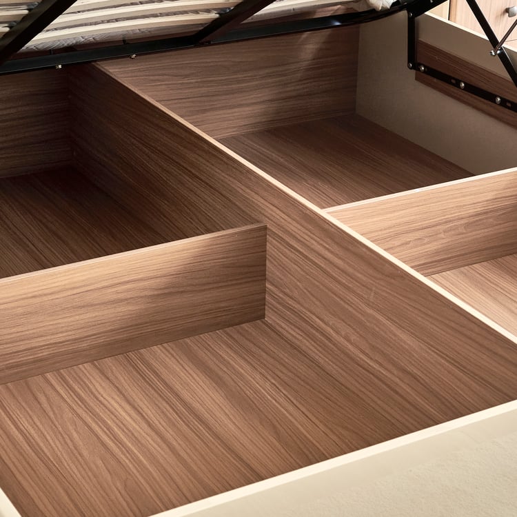 Ivy Willa Queen Bed with Hydraulic Storage - Walnut