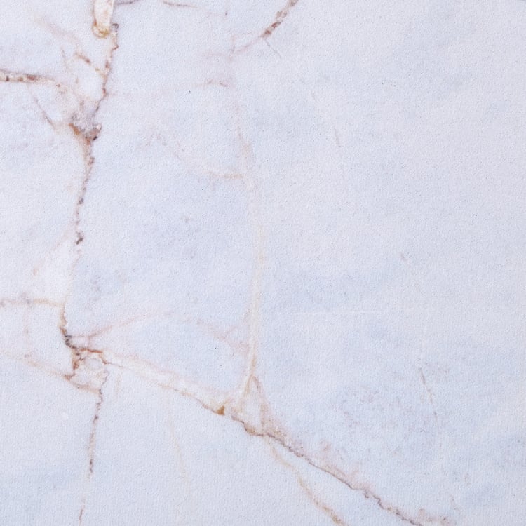 Bask Marble Print Anti-Slip Bath Mat - 58x38cm