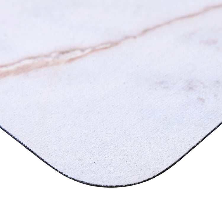 Bask Marble Print Anti-Slip Bath Mat - 58x38cm