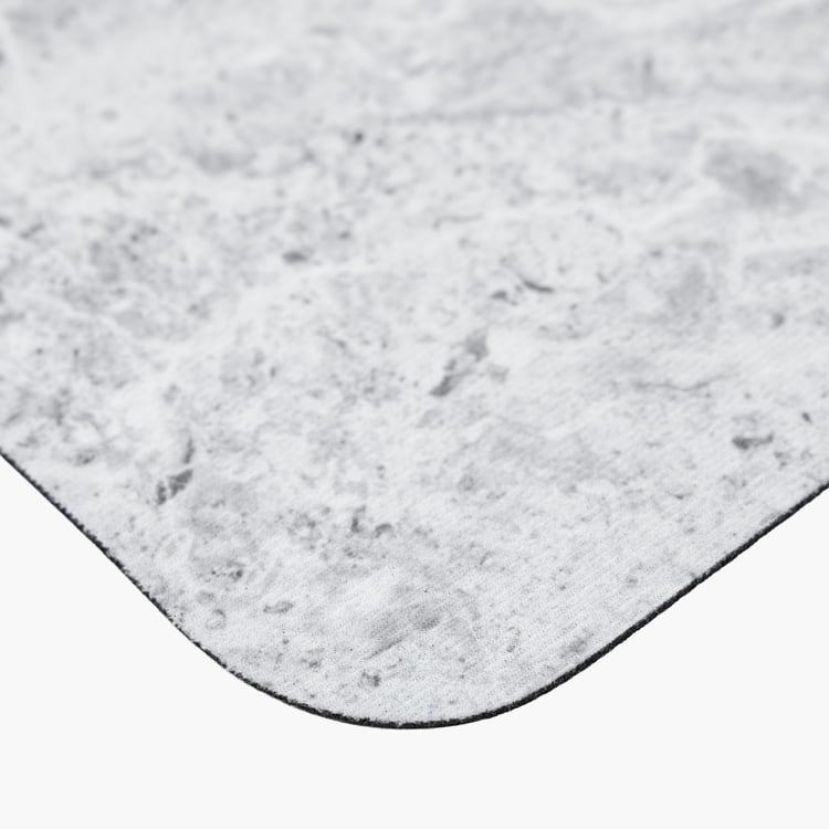 Bask Marble Print Anti-Slip Bath Mat - 58x38cm