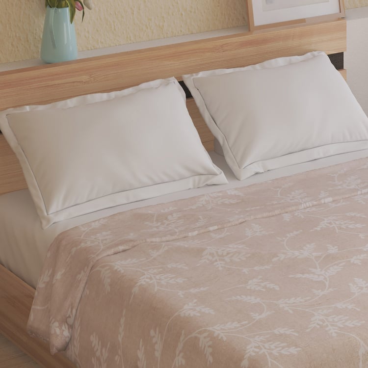 Archer Leaf Printed Double Blanket