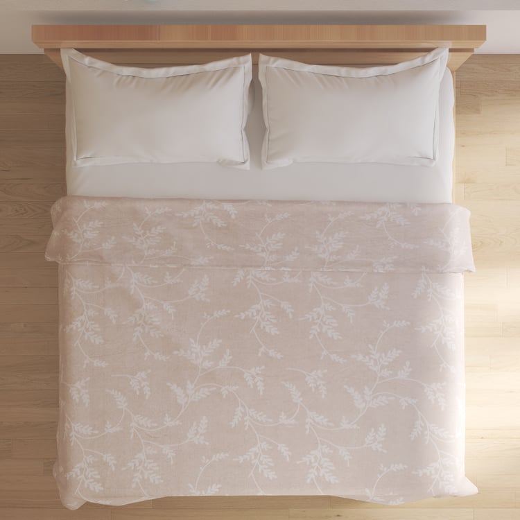 Archer Leaf Printed Double Blanket
