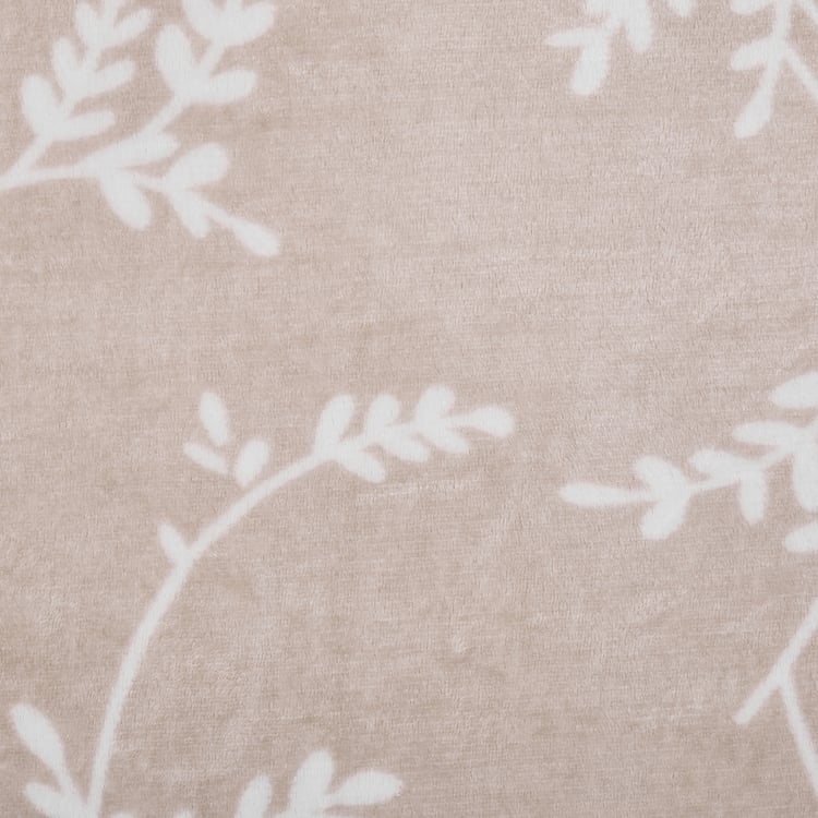Archer Leaf Printed Double Blanket