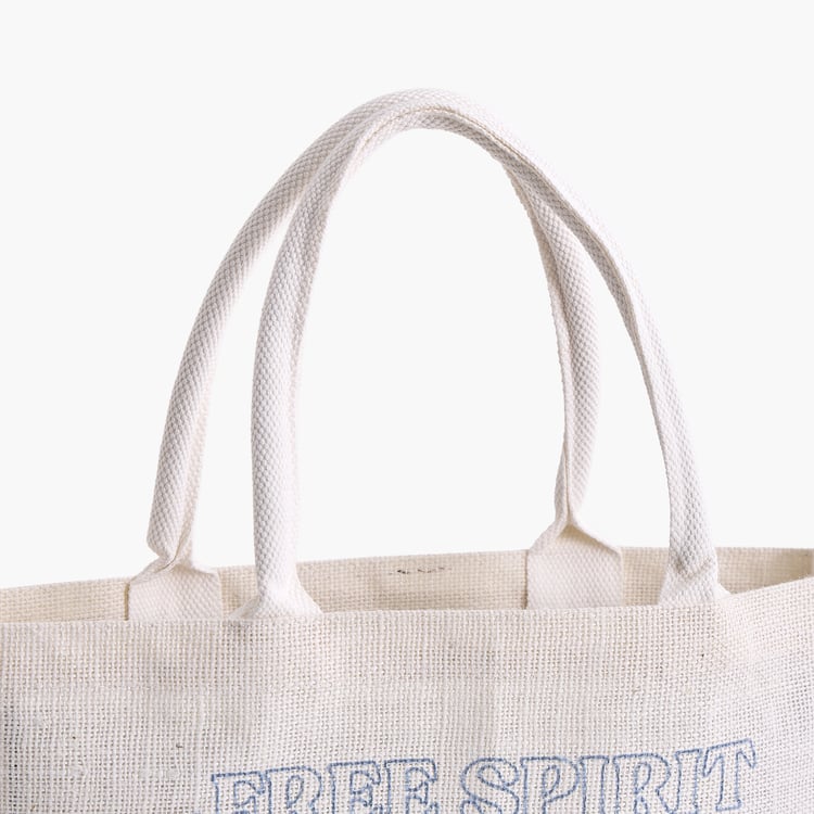Minerals Freespirit Jute Printed Tote Bag