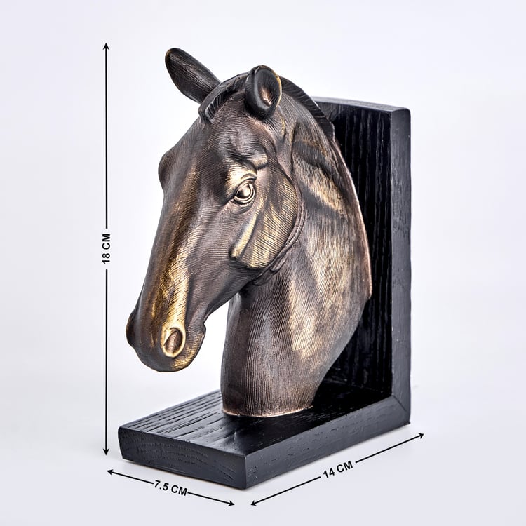 Minerals Arbor Polyresin Horse Bookend