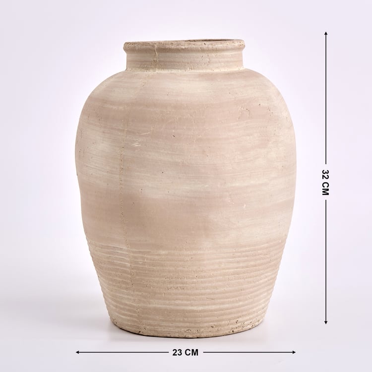 Mineral Sentinel Terracotta Pottery Vase - Large