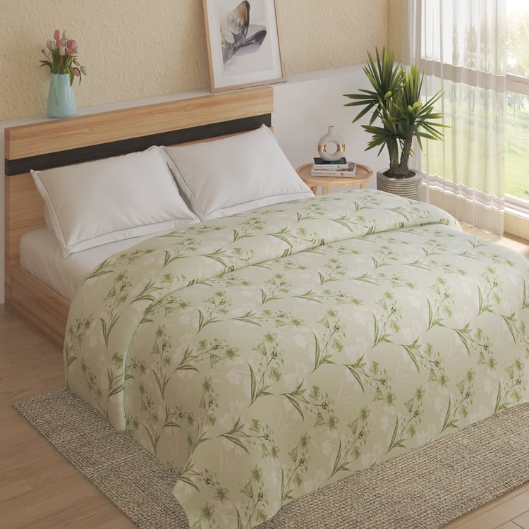 Pristine Luxe Tencel Floral Print Double Duvet Cover