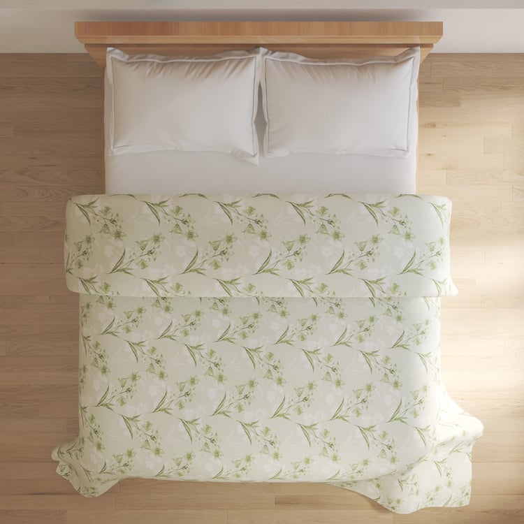 Pristine Luxe Tencel Floral Print Double Duvet Cover