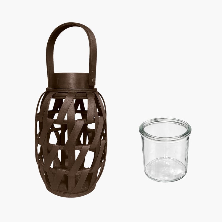 LUXE HOME Bamboo Woven Lantern
