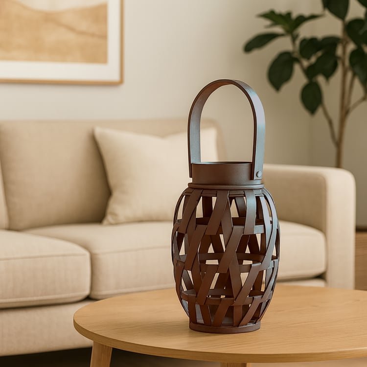 LUXE HOME Bamboo Woven Lantern