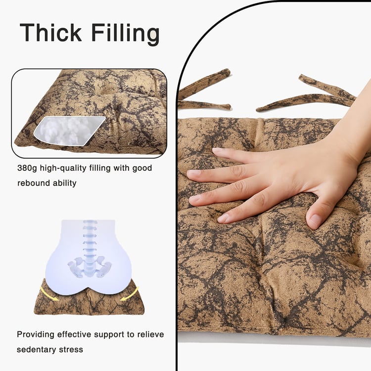 LUXE HOME Set of 2 Chair Cushion Pads - 45.72x45.72cm