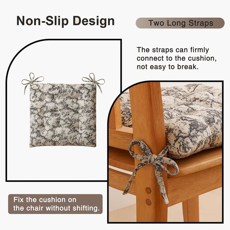 LUXE HOME Set of 4 Chair Cushion Pads - 45.72x45.72cm