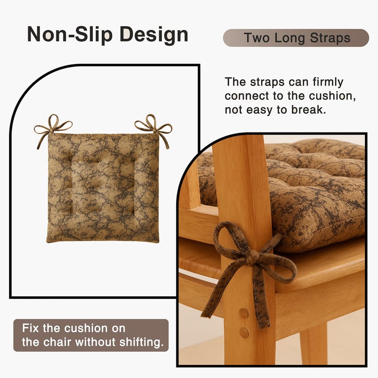 LUXE HOME Set of 4 Chair Cushion Pads - 45.72x45.72cm