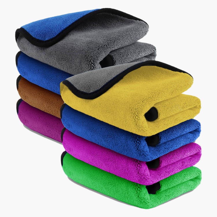 LUXE HOME Set of 8 Microfiber Cleaning Cloths