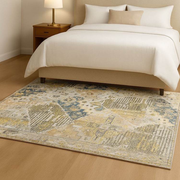 LUXE HOME Patterned Anti-Slip Carpet - 91.44x152.4cm