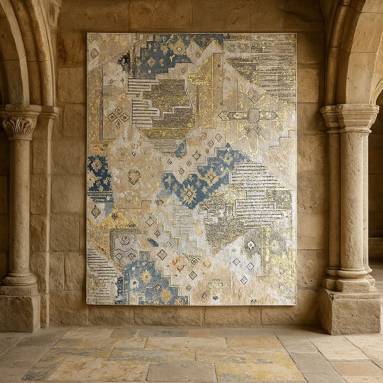 LUXE HOME Patterned Anti-Slip Carpet - 91.44x152.4cm