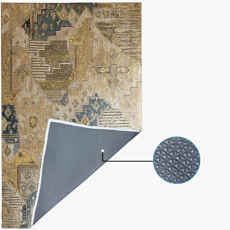 LUXE HOME Patterned Anti-Slip Carpet - 91.44x152.4cm