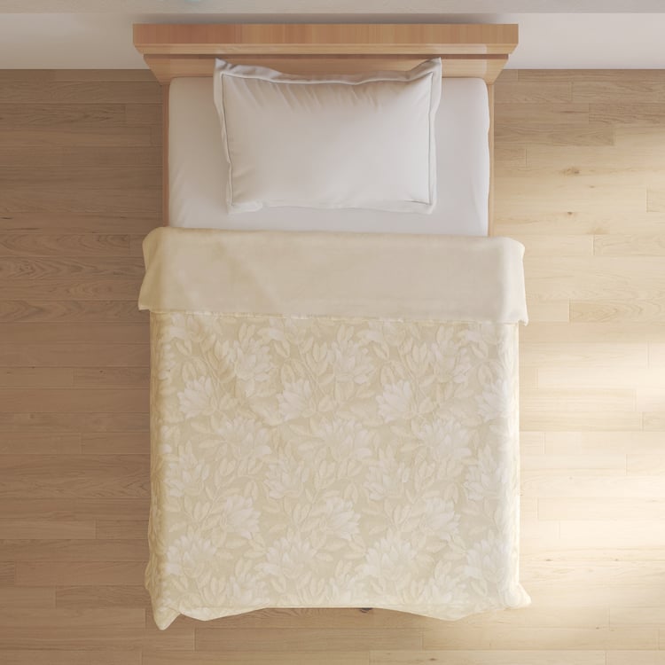 Plume Floral Single Blanket