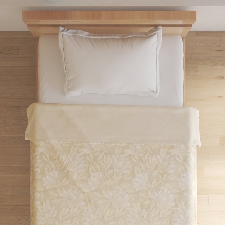 Plume Floral Single Blanket