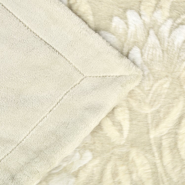 Plume Floral Single Blanket
