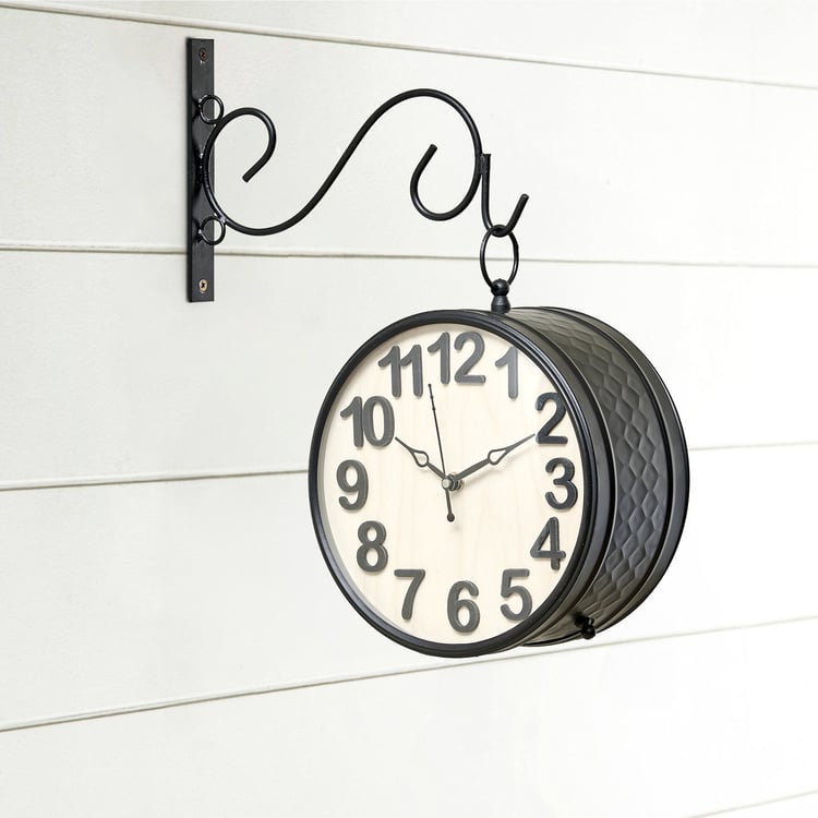 Corsica Casablanca Metal Station Clock - 32x11.5cm