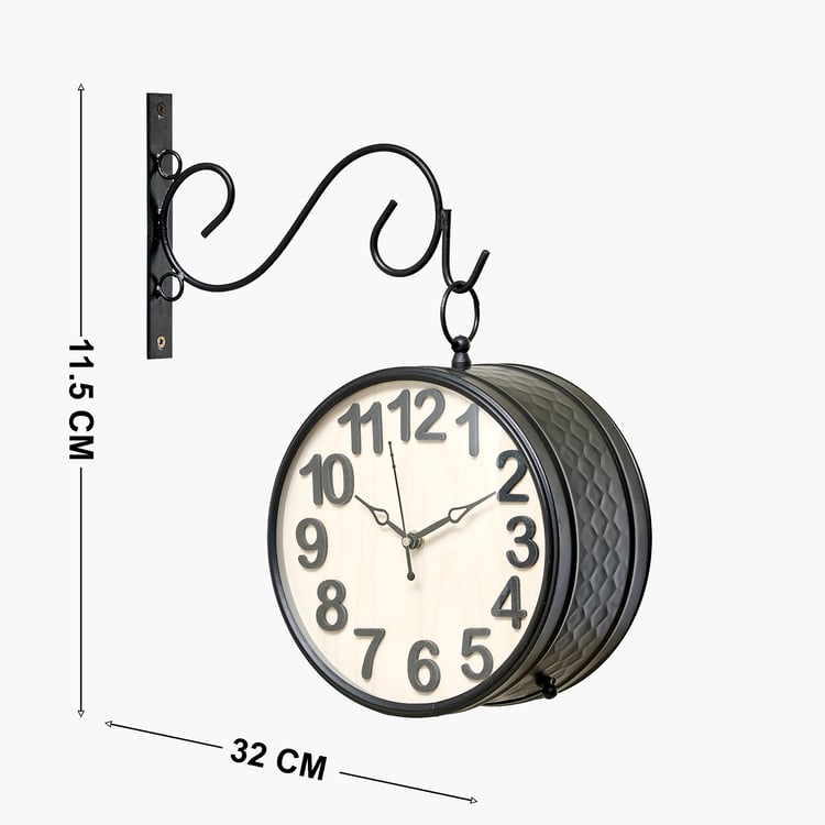 Corsica Casablanca Metal Station Clock - 32x11.5cm