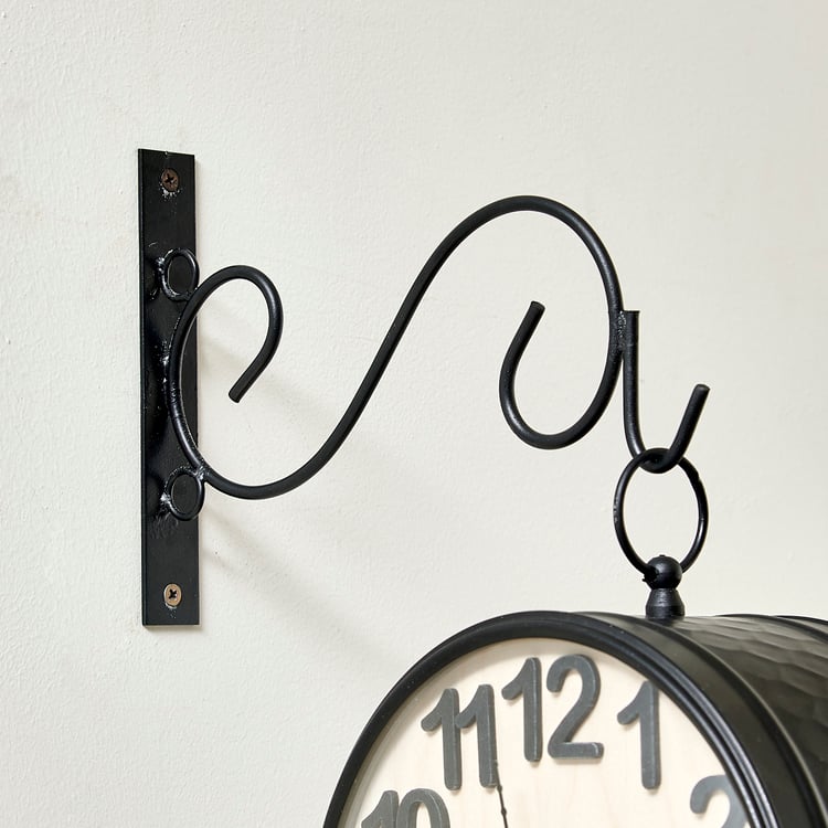 Corsica Casablanca Metal Station Clock - 32x11.5cm