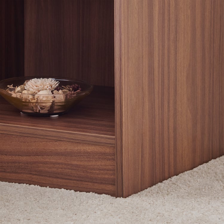 Helios Alton NXT Arvis Bedside Table with Drawer - Walnut