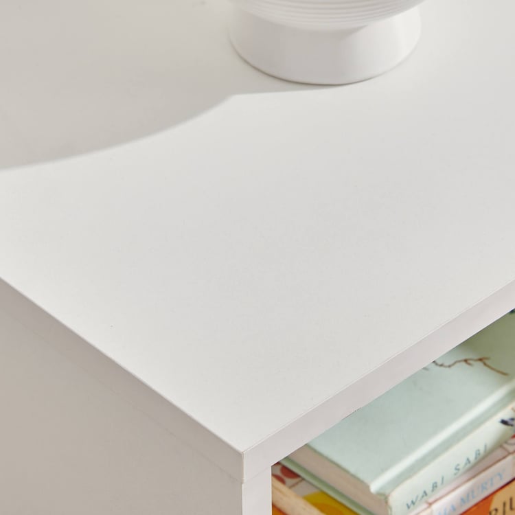 Helios Alton NXT Bedside Table with Drawer - White