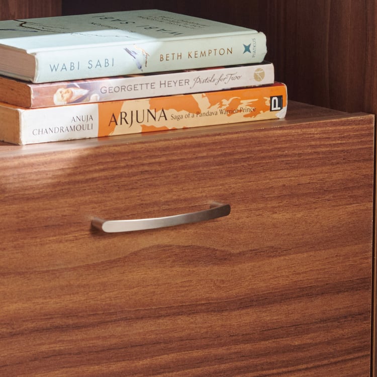 Helios Alton NXT Bedside Table with Drawer - Walnut