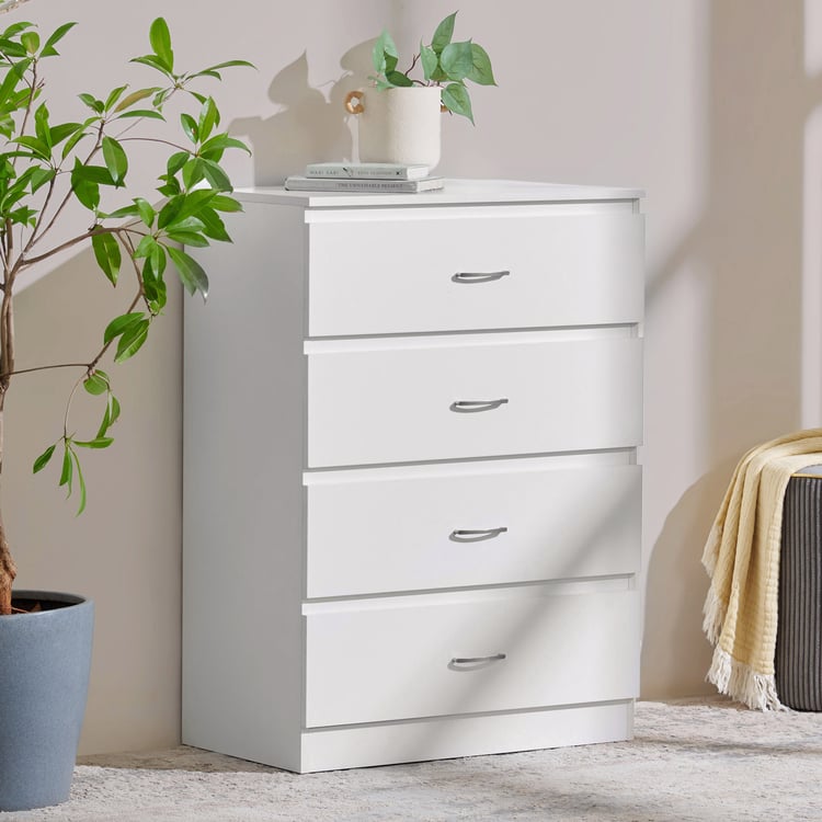 Helios Alton NXT Chest of 4 Drawers - White