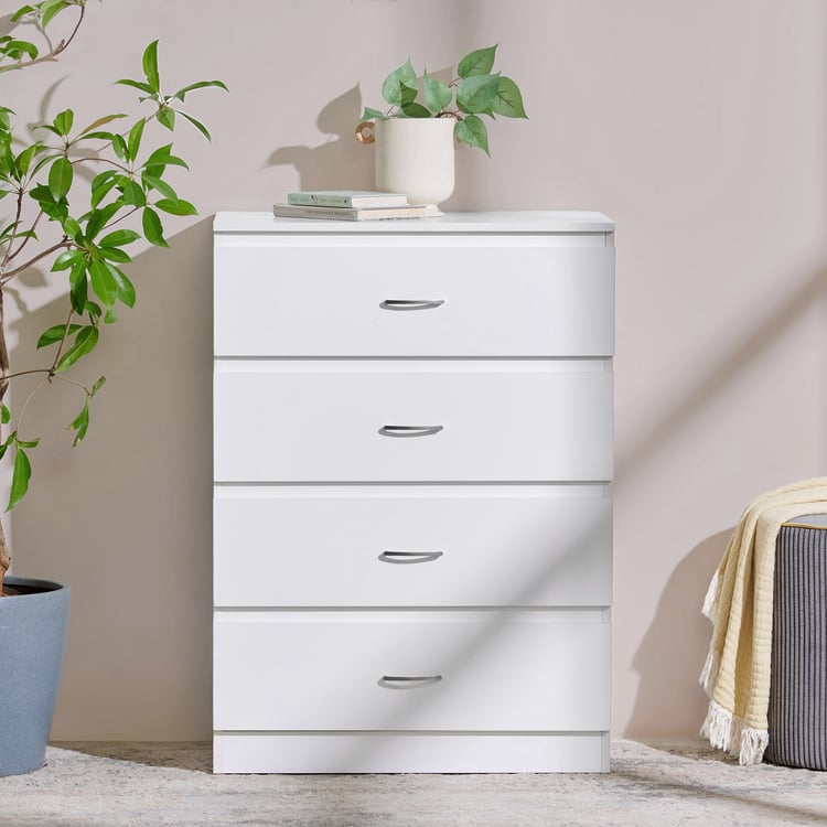 Helios Alton NXT Chest of 4 Drawers - White