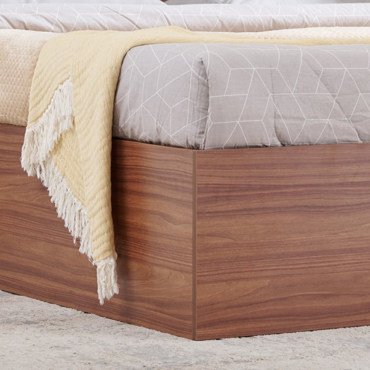 Helios Alton NXT King Bed with Box Storage - Walnut