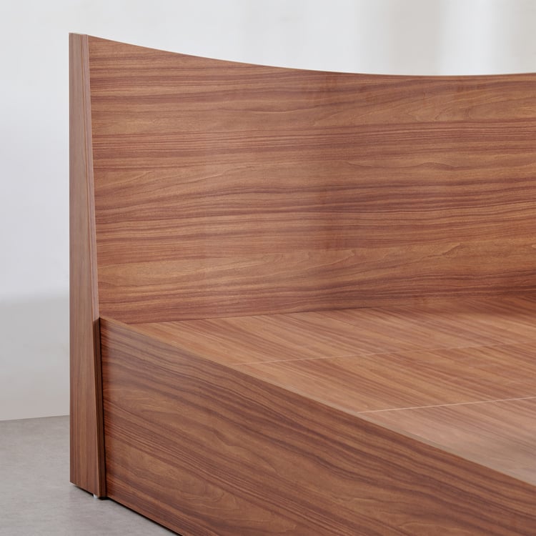 Helios Alton NXT King Bed with Box Storage - Walnut