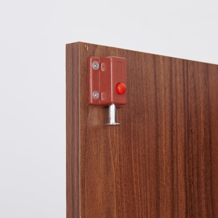 Helios Alton NXT 3-Door Wardrobe with Mirror - Walnut