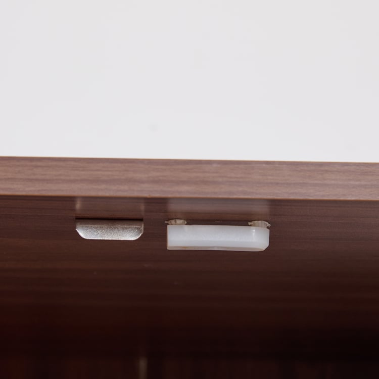 Helios Alton NXT 3-Door Wardrobe with Mirror - Walnut